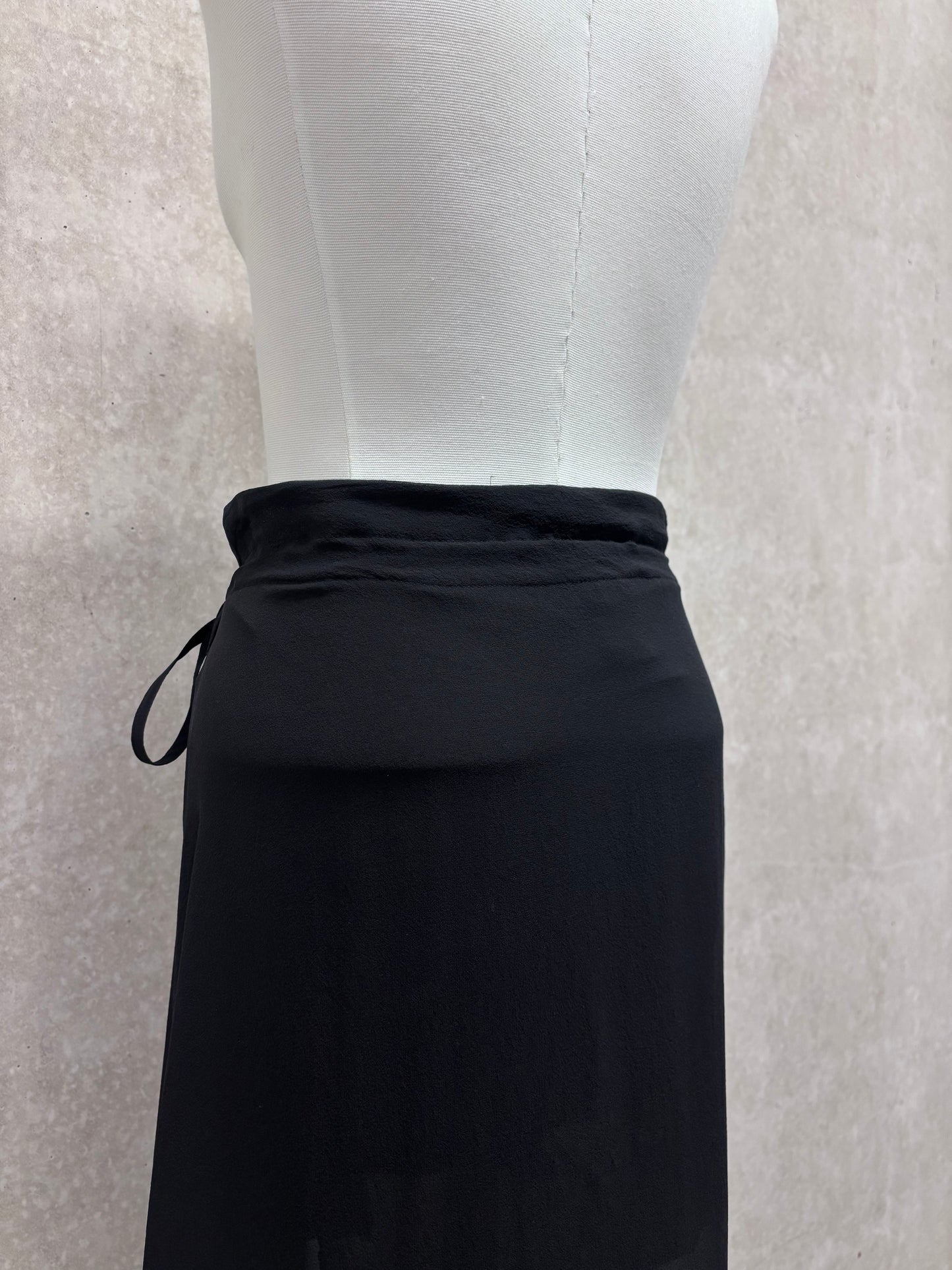 Ann Demeulemeester 2010's long silk skirt
