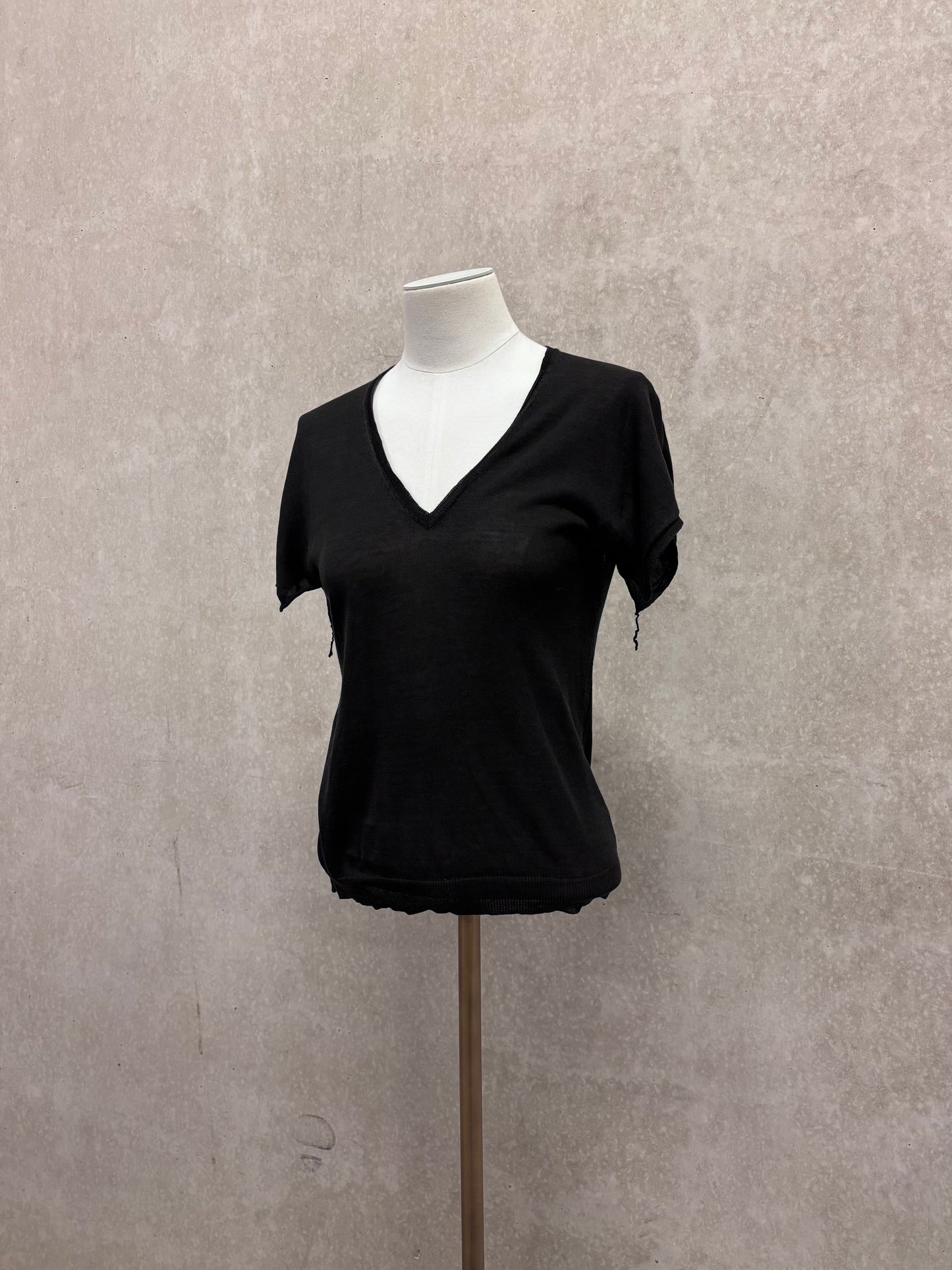 Maison Martin Margiela 90's white label v-neck top