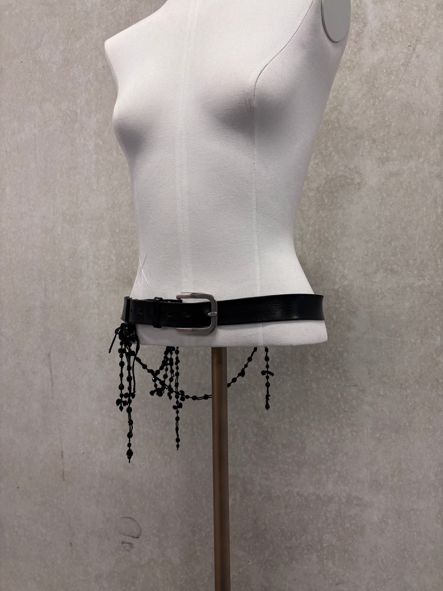 Ann Demeulemeester F/W 2005 beaded rosary chain belt