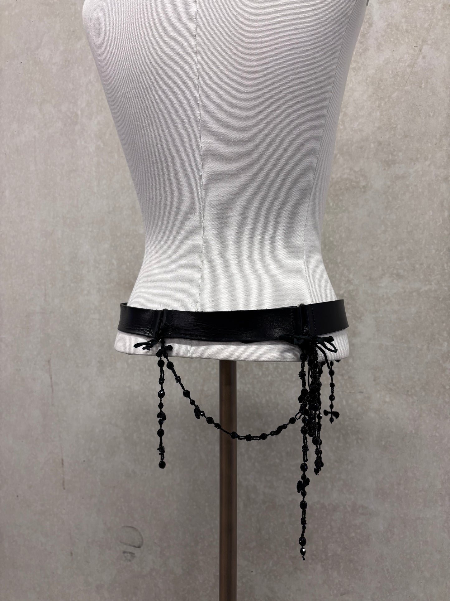 Ann Demeulemeester F/W 2005 beaded rosary chain belt