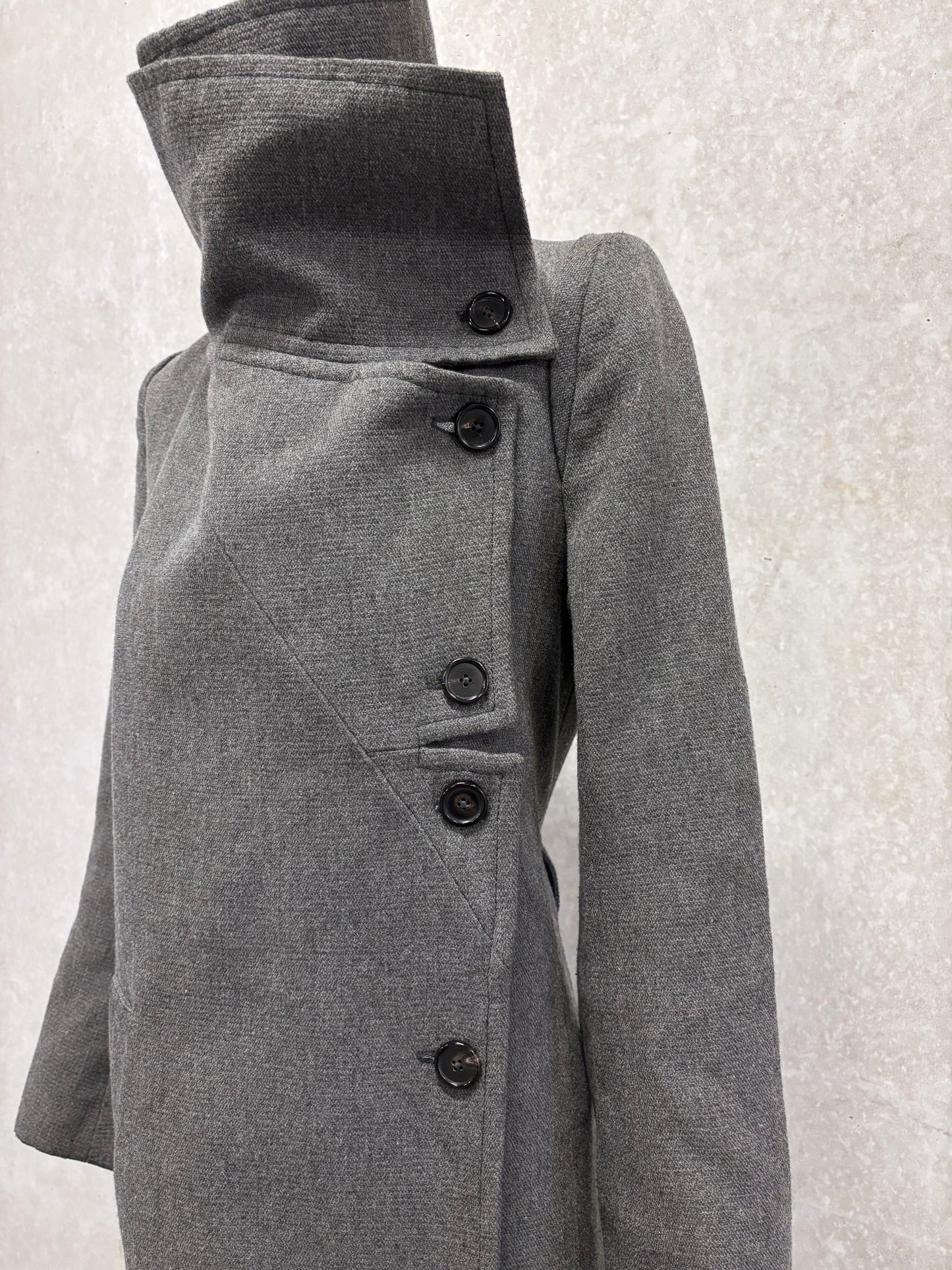 Ann Demeulemeester F/W 2011 high collar coat