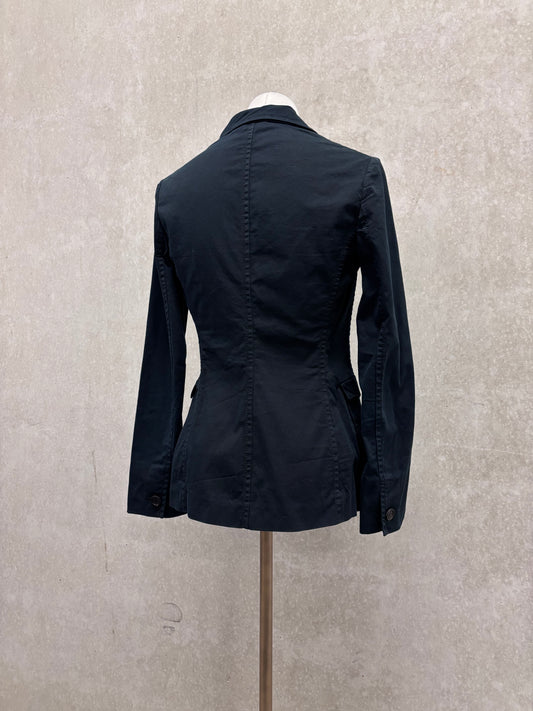 Prada 90's/00's blazer dark navy blue