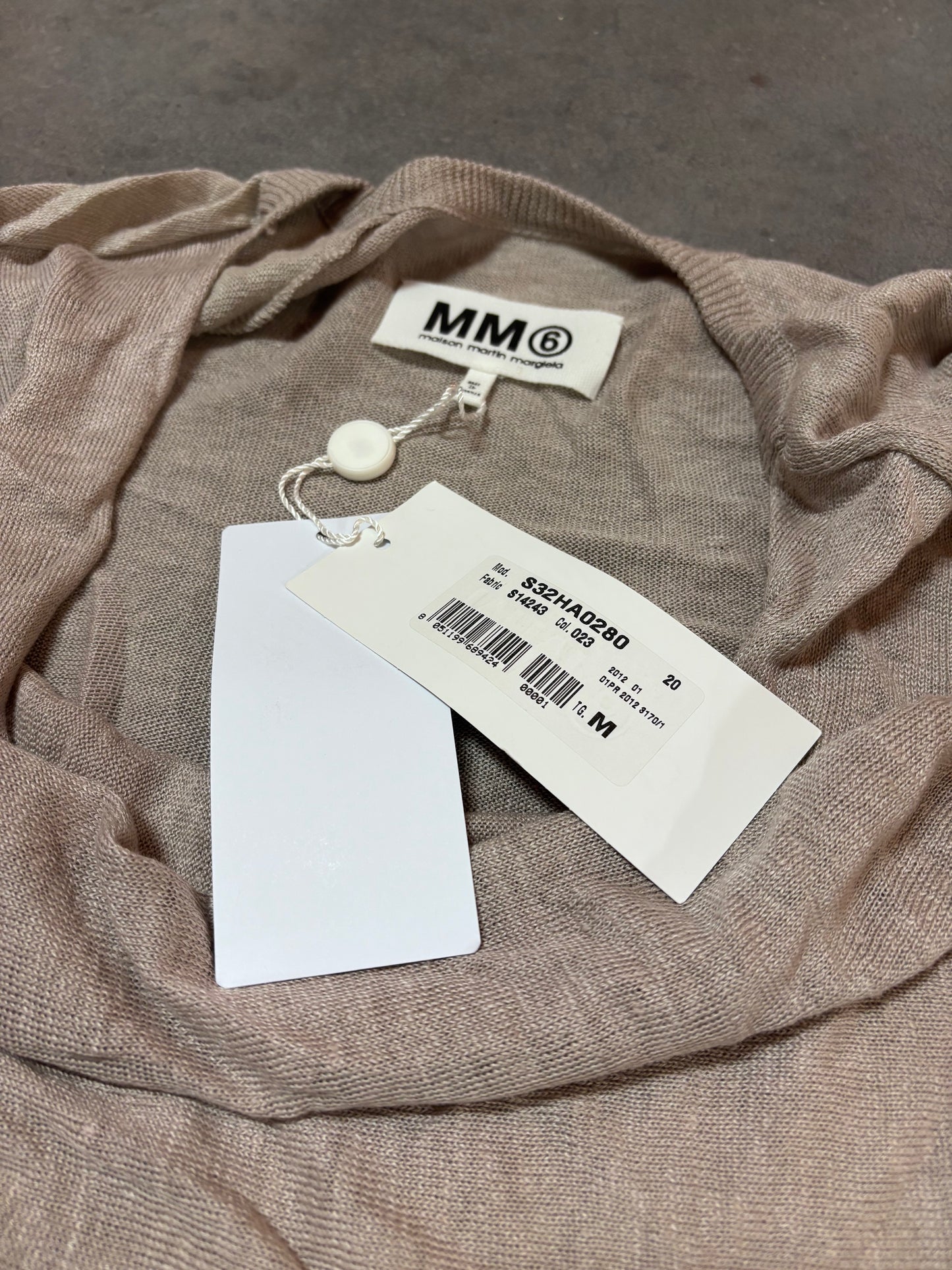 MM6 F/W 2012 drape longleeve top