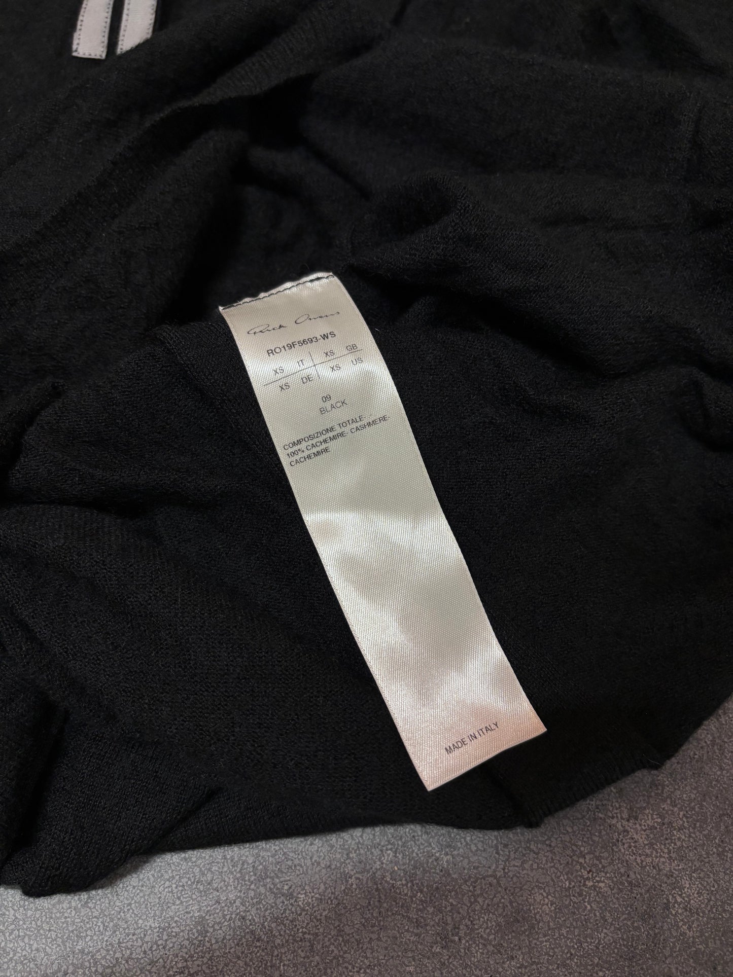 Rick Owens LARRY F/W 2019 v-neck jumper