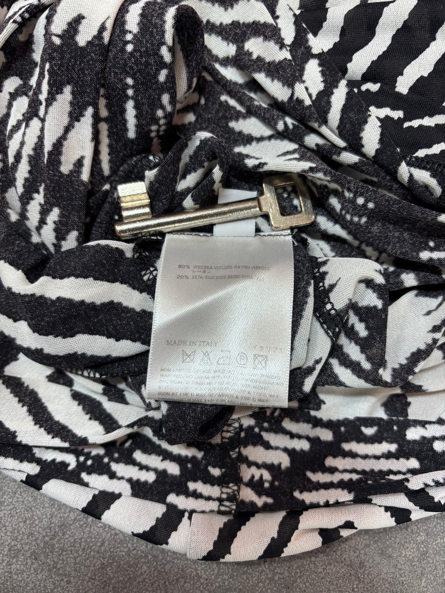 Maison Martin Margiela S/S 2008 white label abstract print top