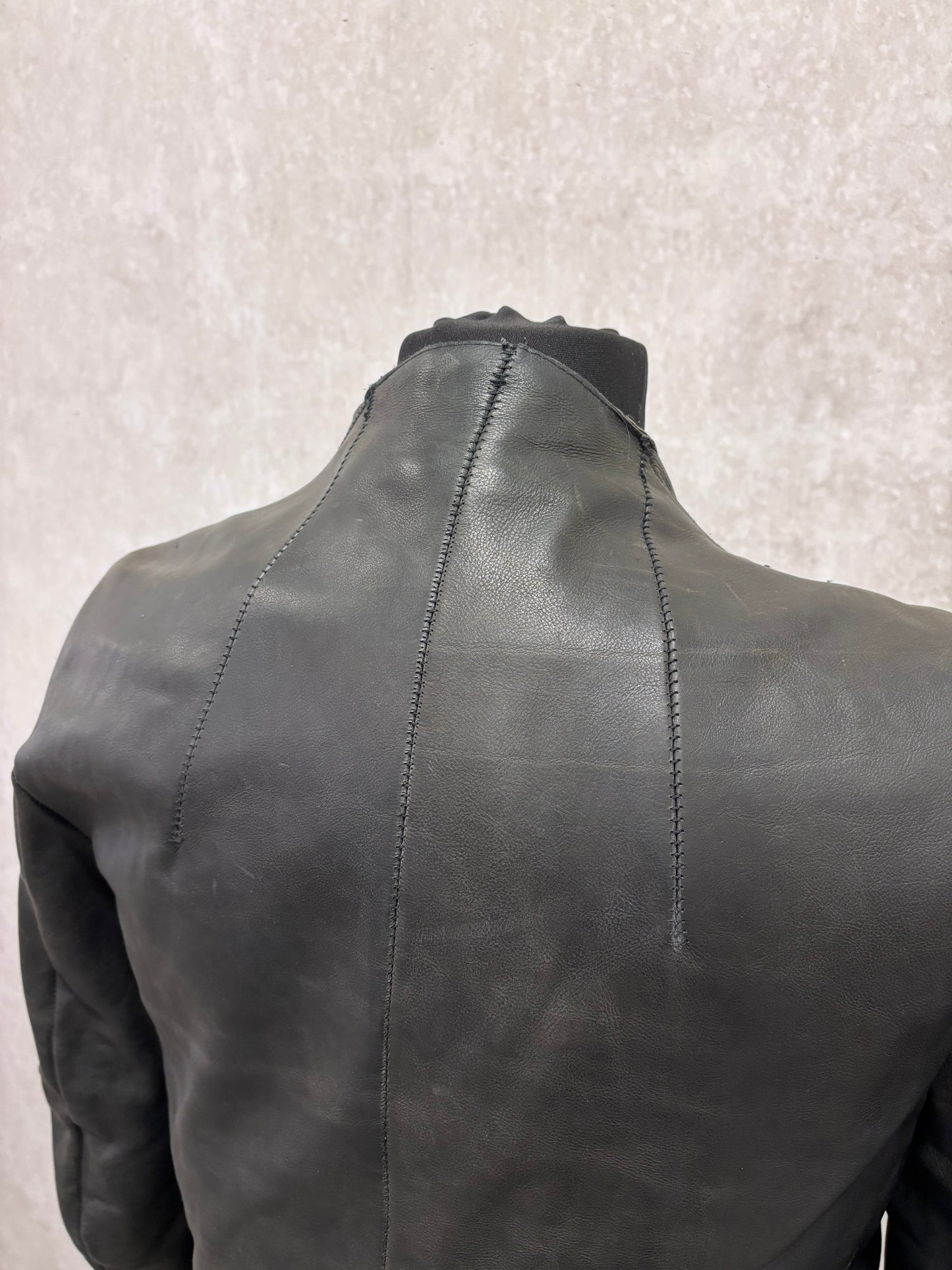 Cedric Jacquemyn A/W 15-16 assymetric zipped jacket