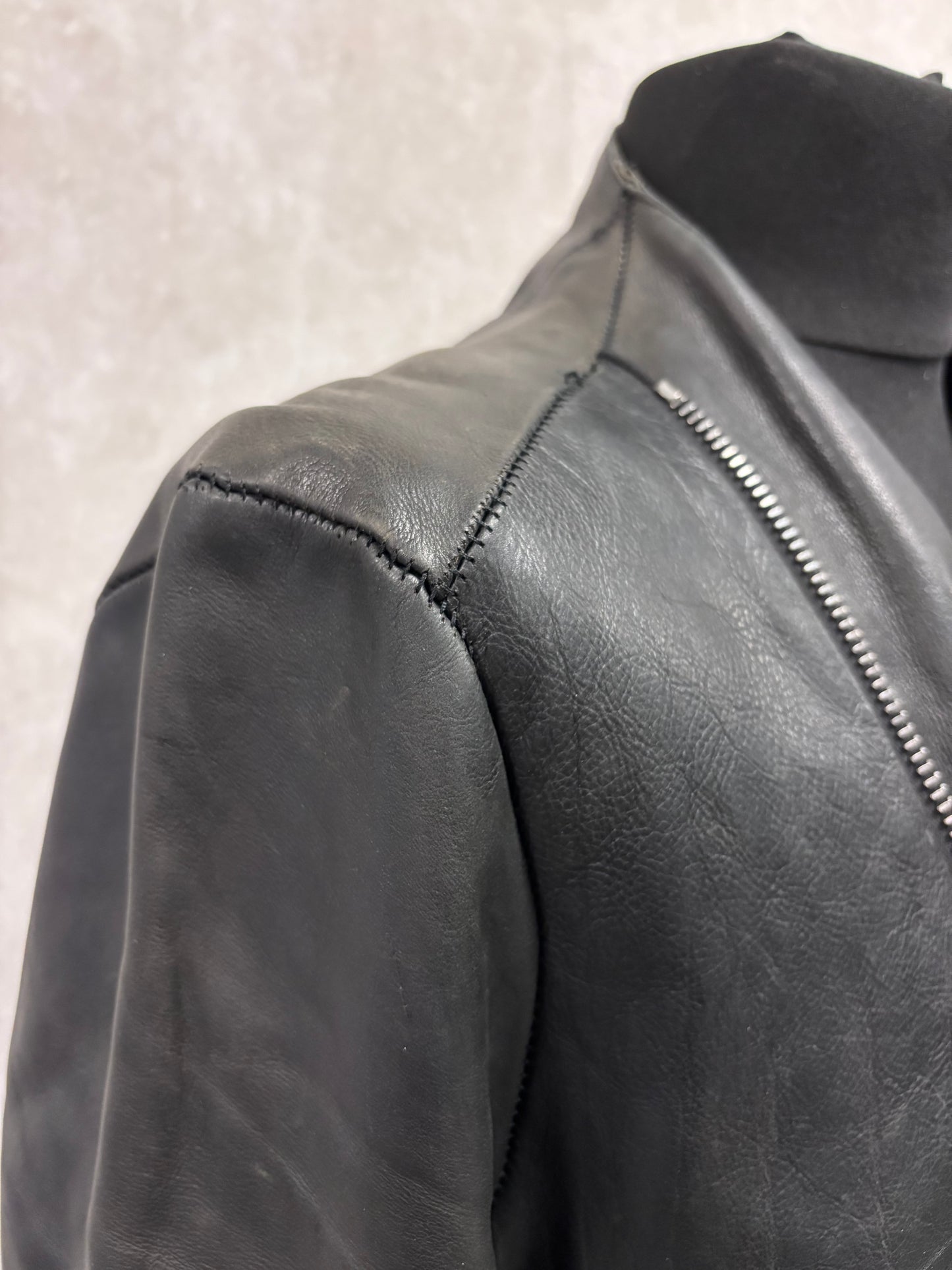Cedric Jacquemyn A/W 15-16 assymetric zipped jacket