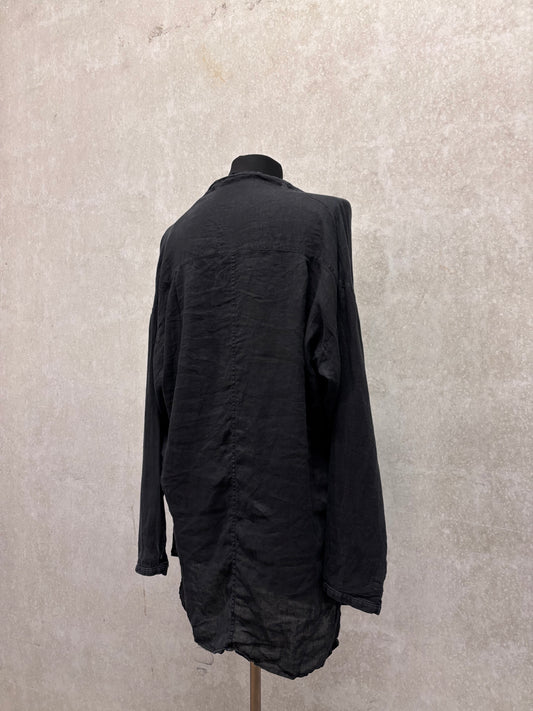 Isabel Benenato S/S 2014 shirt with asymmetrical closure