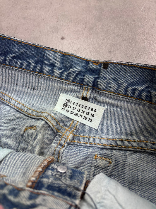 Maison Martin Margiela 1999 artisanal black painted jeans