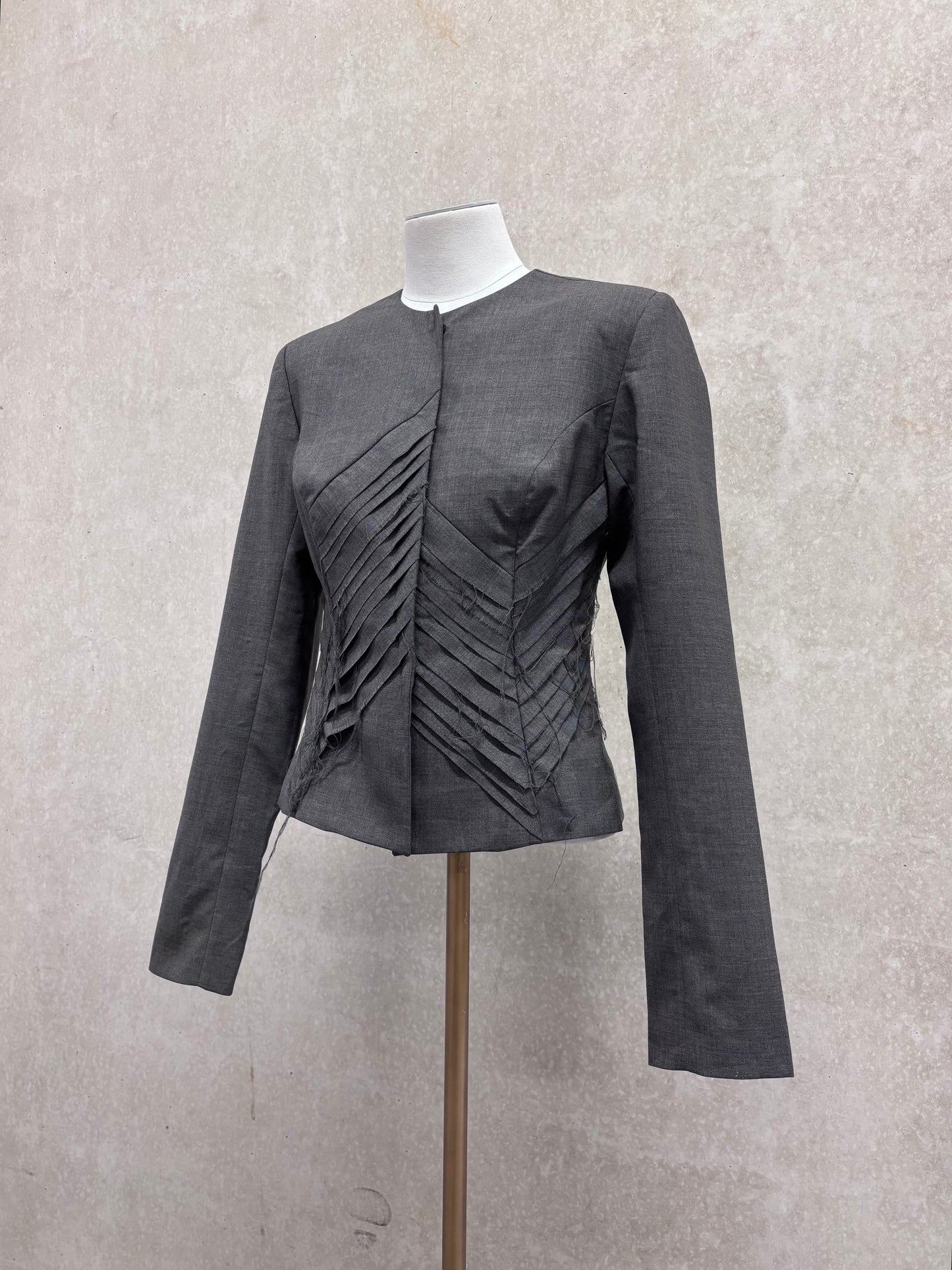 Jurgi Persoons 90's/00's raw edge apliqué suit