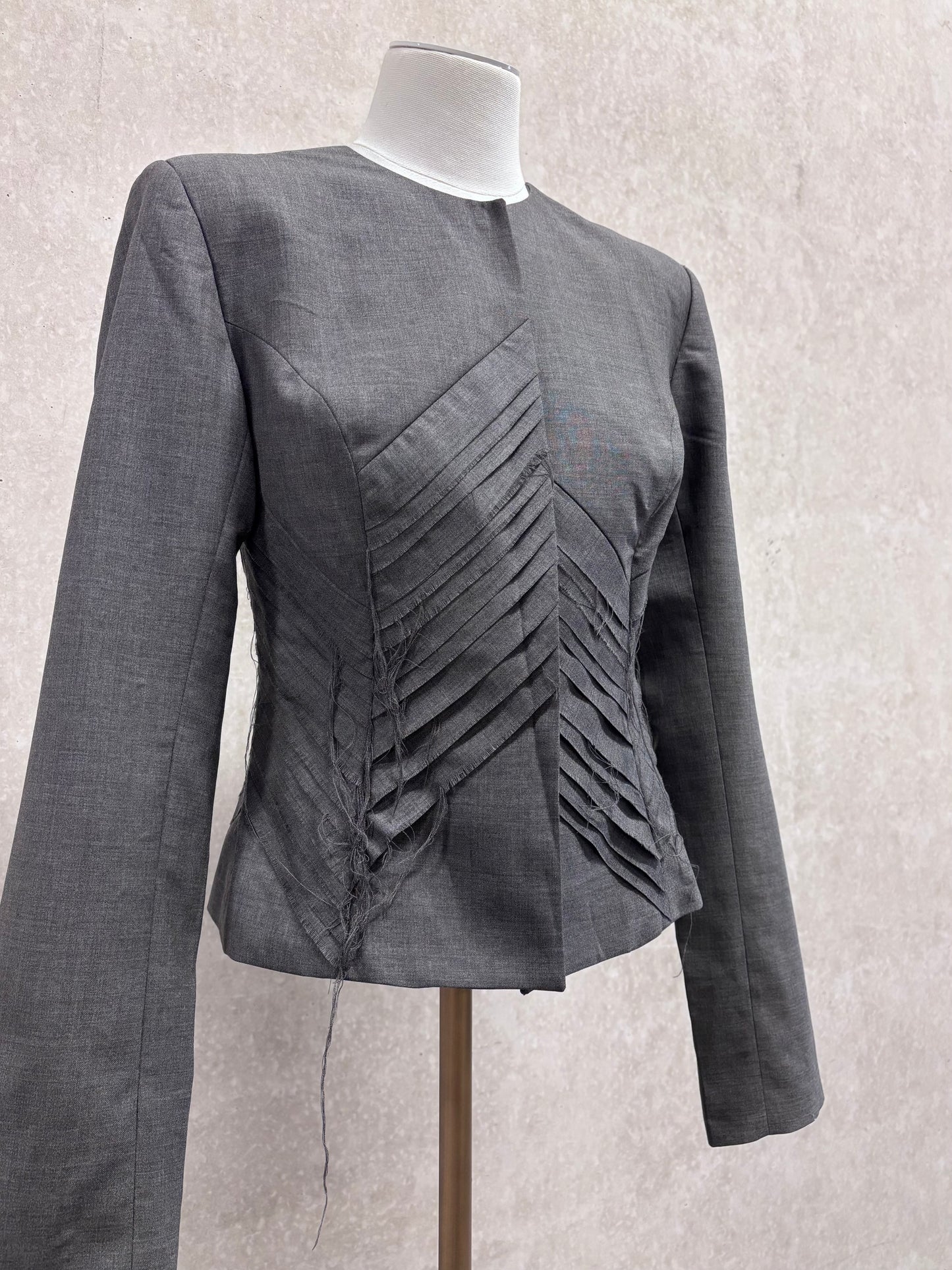 Jurgi Persoons 90's/00's raw edge apliqué suit