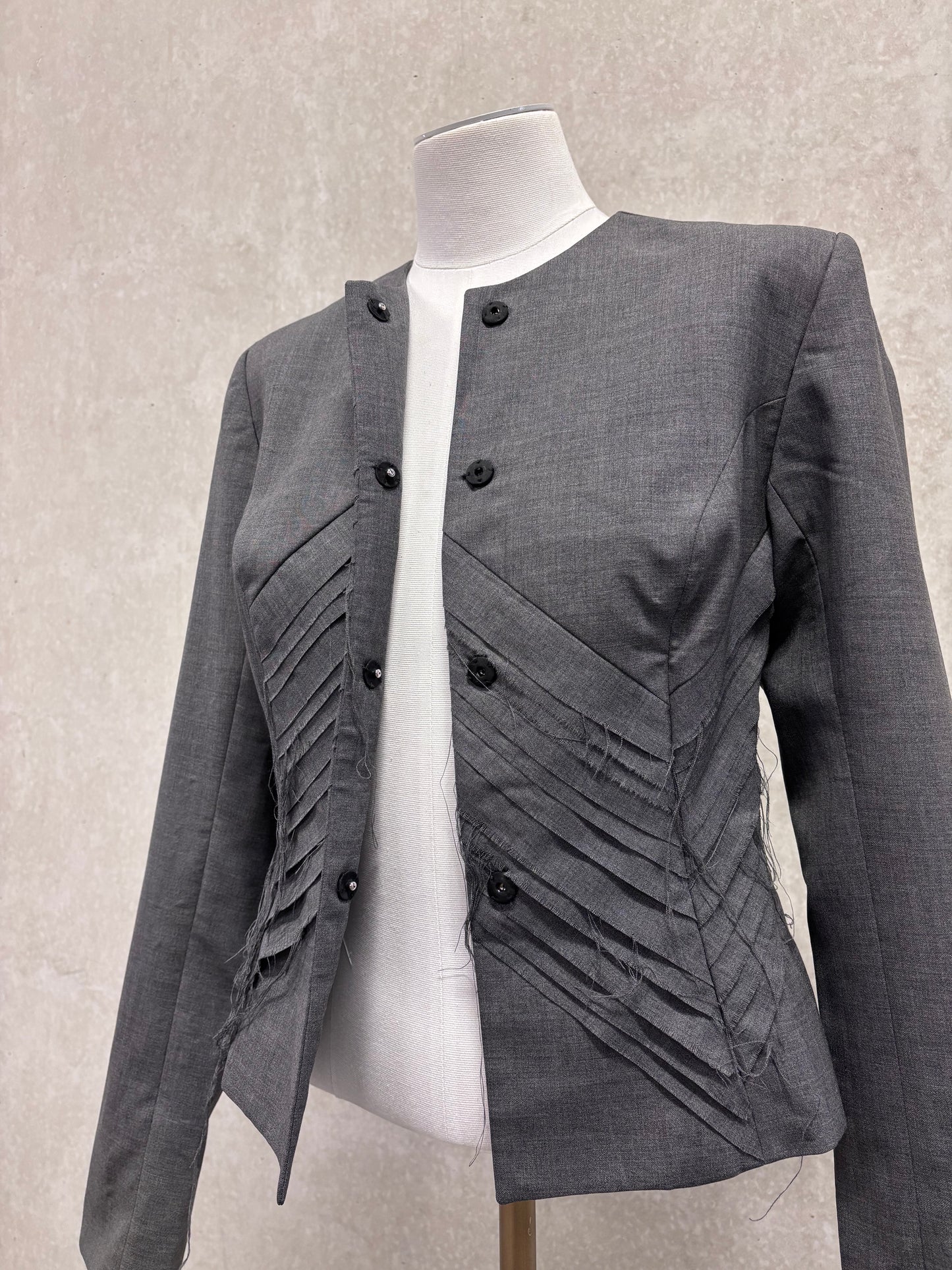 Jurgi Persoons 90's/00's raw edge apliqué suit