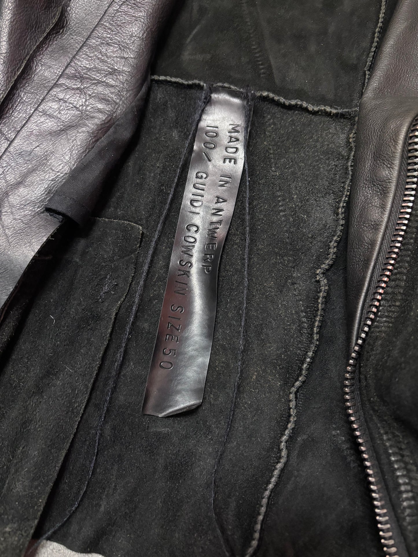 Cedric Jacquemyn A/W 15-16 assymetric zipped jacket