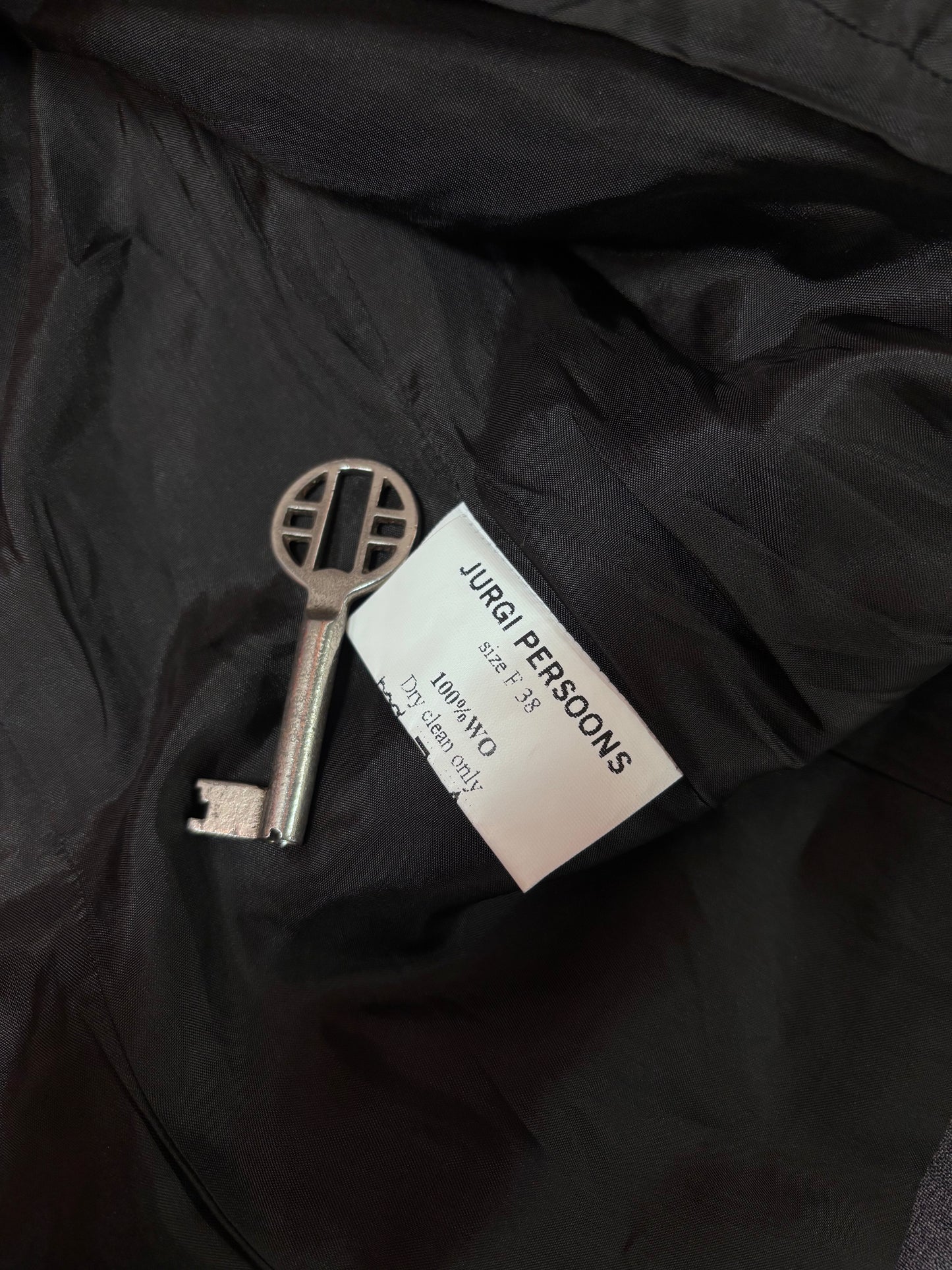 Jurgi Persoons 90's/00's raw edge apliqué suit