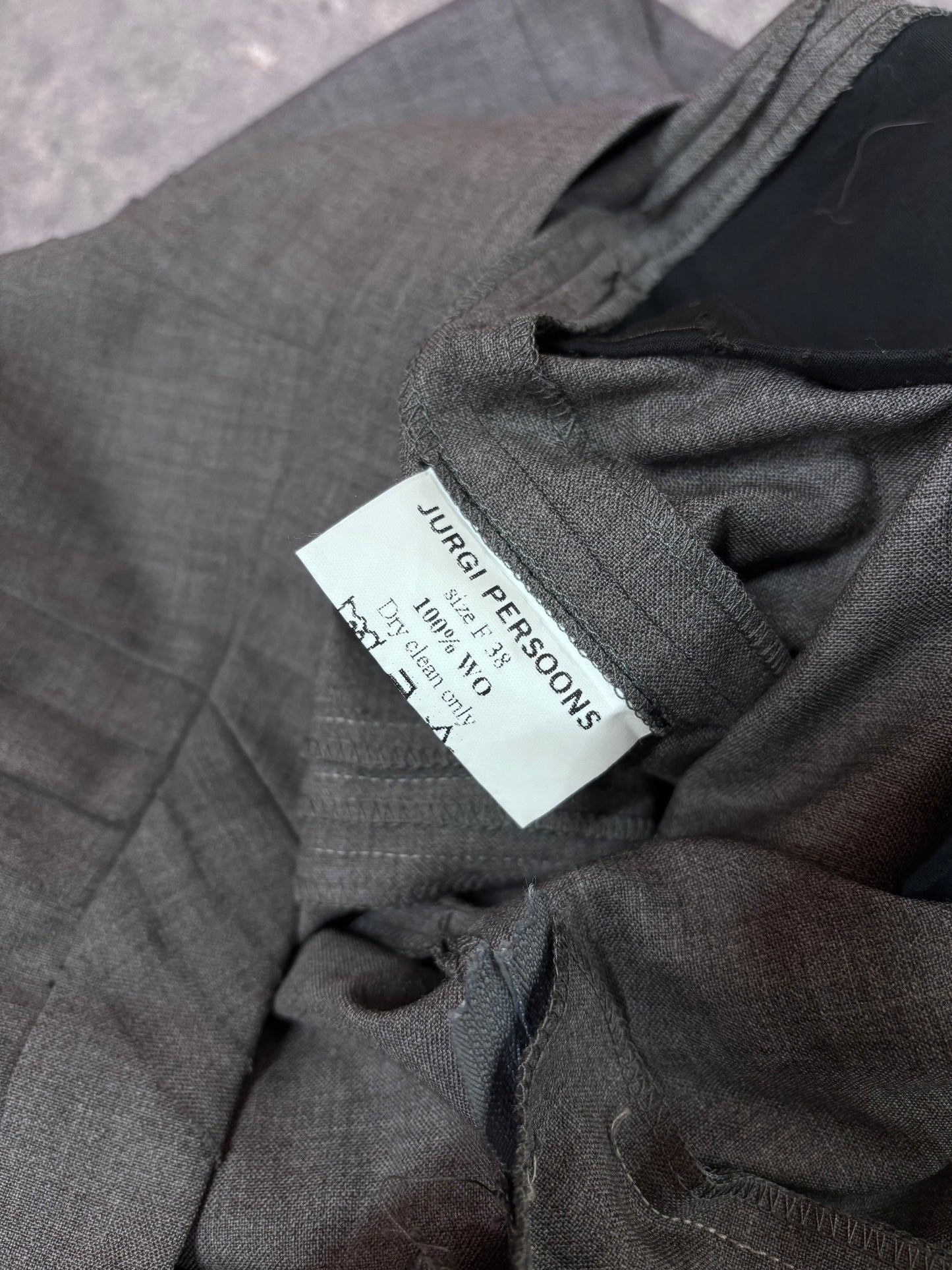 Jurgi Persoons 90's/00's raw edge apliqué suit