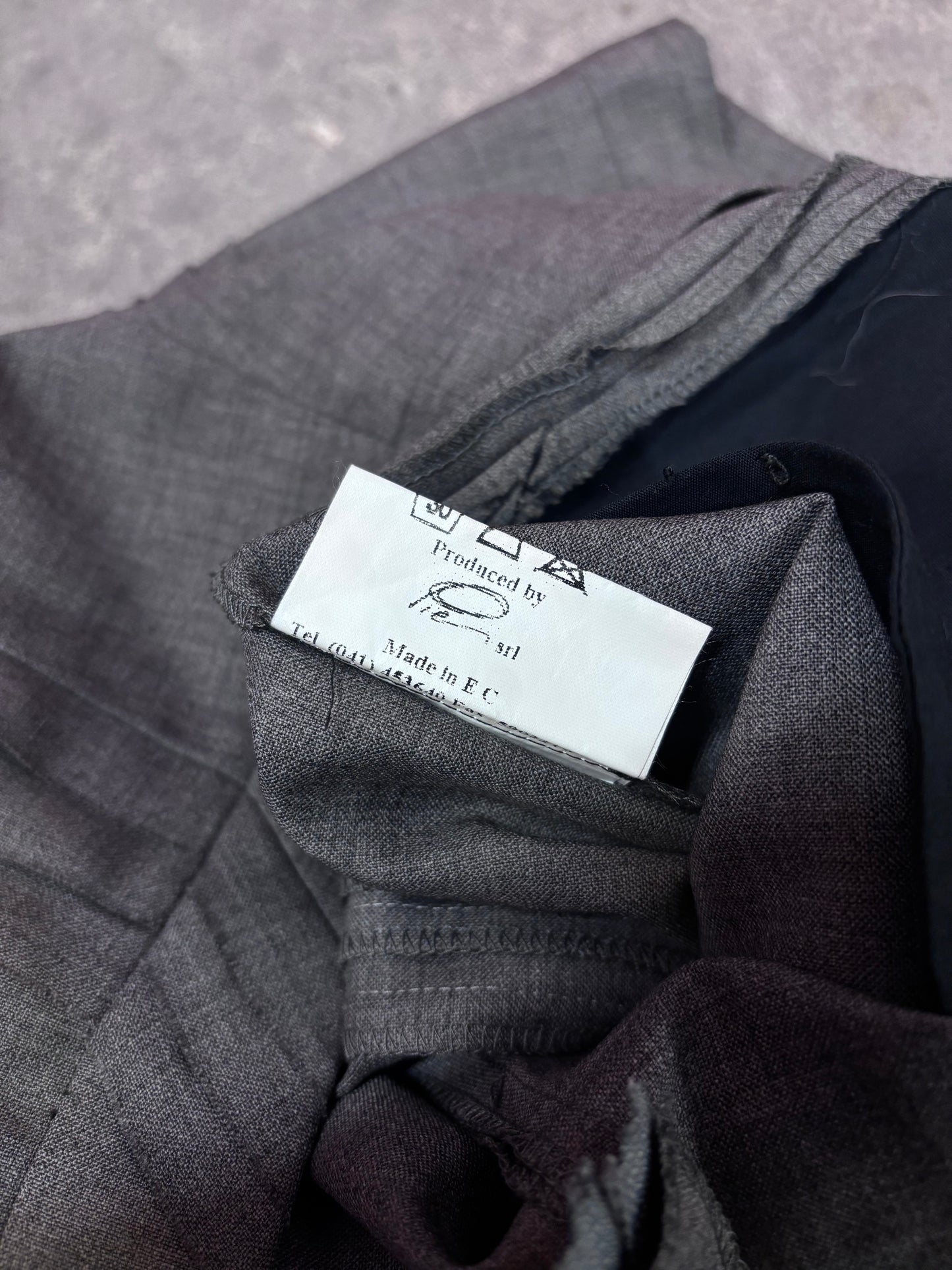 Jurgi Persoons 90's/00's raw edge apliqué suit