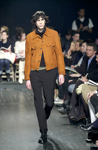Ann Demeulemeester F/W 2000 burnt suede jacket