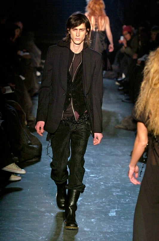 Ann Demeulemeester F/W 2005 beaded rosary chain belt
