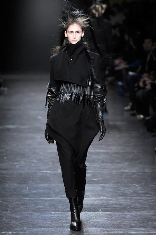 Ann Demeulemeester F/W 2011 high collar coat