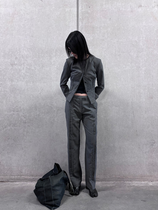 Jurgi Persoons 90's/00's raw edge apliqué suit