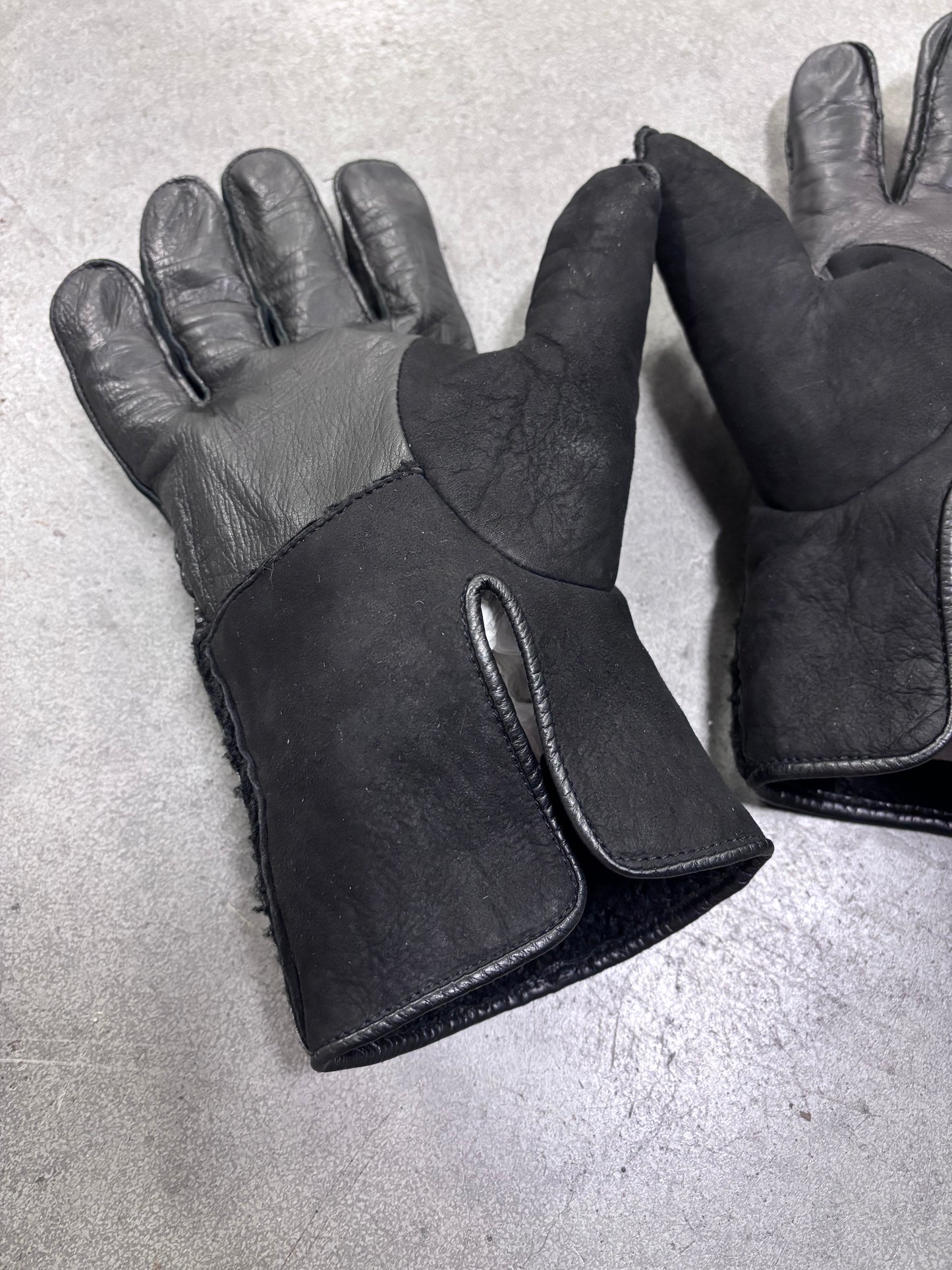 Maison Martin Margiela F/W 2011 leather shearling gloves