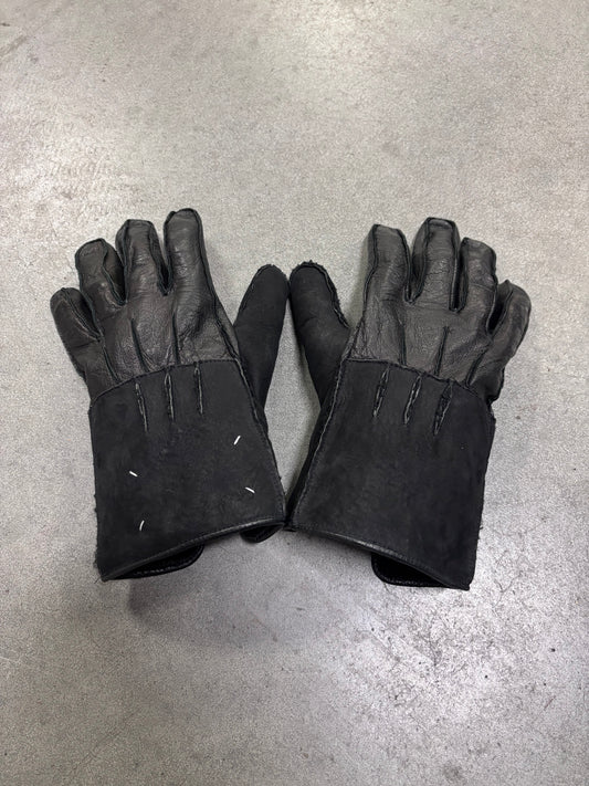 Maison Martin Margiela F/W 2011 leather shearling gloves