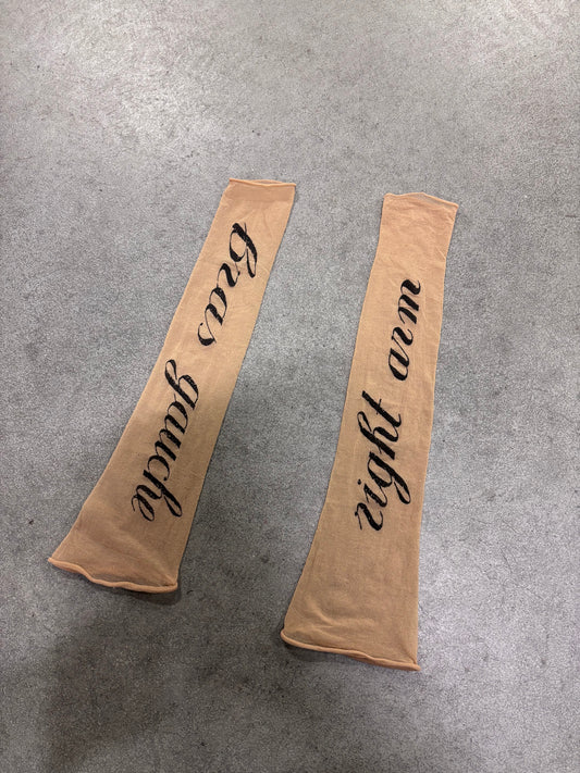 Ann Demeulemeester S/S 1998 sheer sleeves 'right arm' & 'Bras gauche'