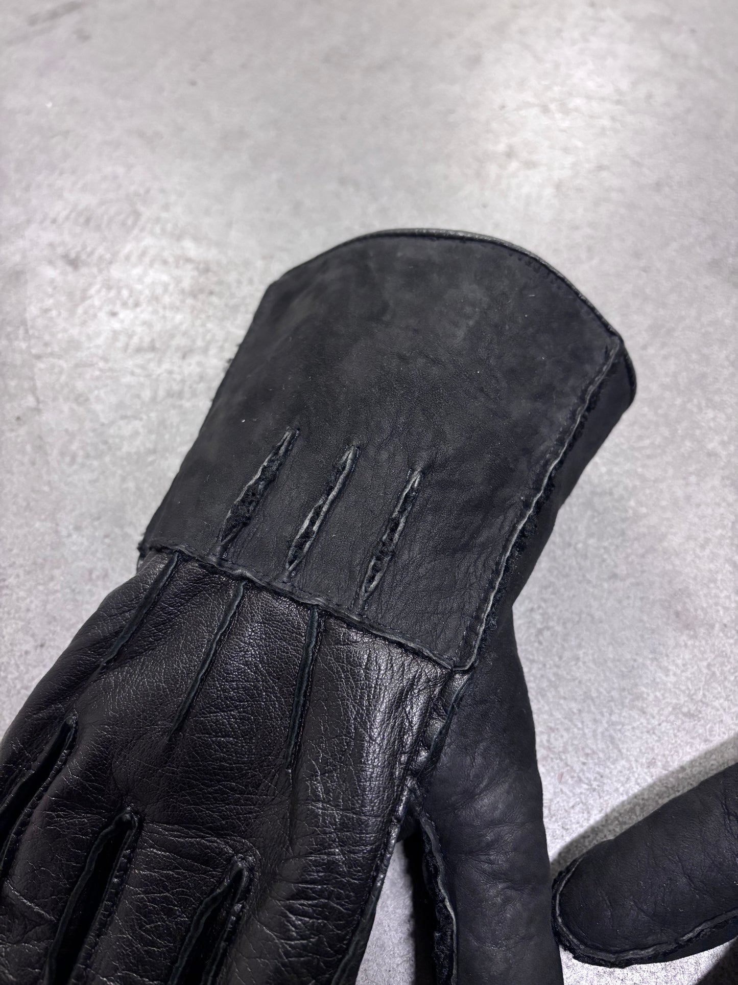 Maison Martin Margiela F/W 2011 leather shearling gloves