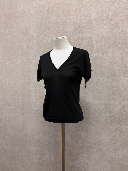 Maison Martin Margiela 90's white label v-neck top