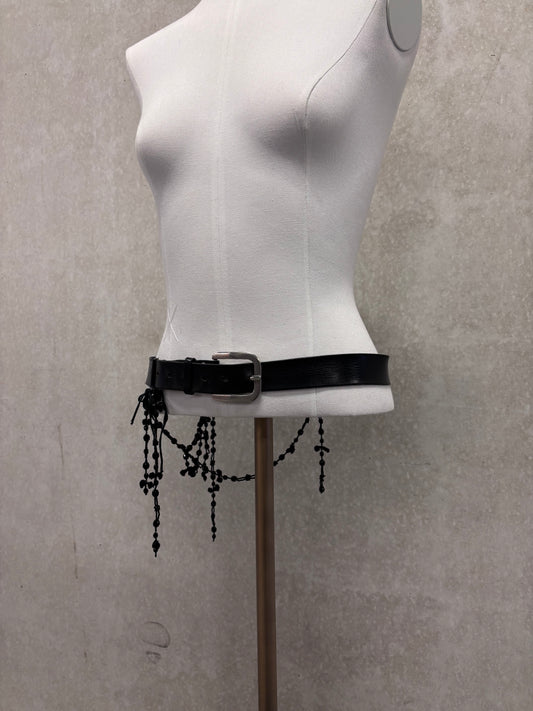 Ann Demeulemeester F/W 2005 beaded rosary chain belt