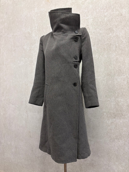 Ann Demeulemeester F/W 2011 high collar coat