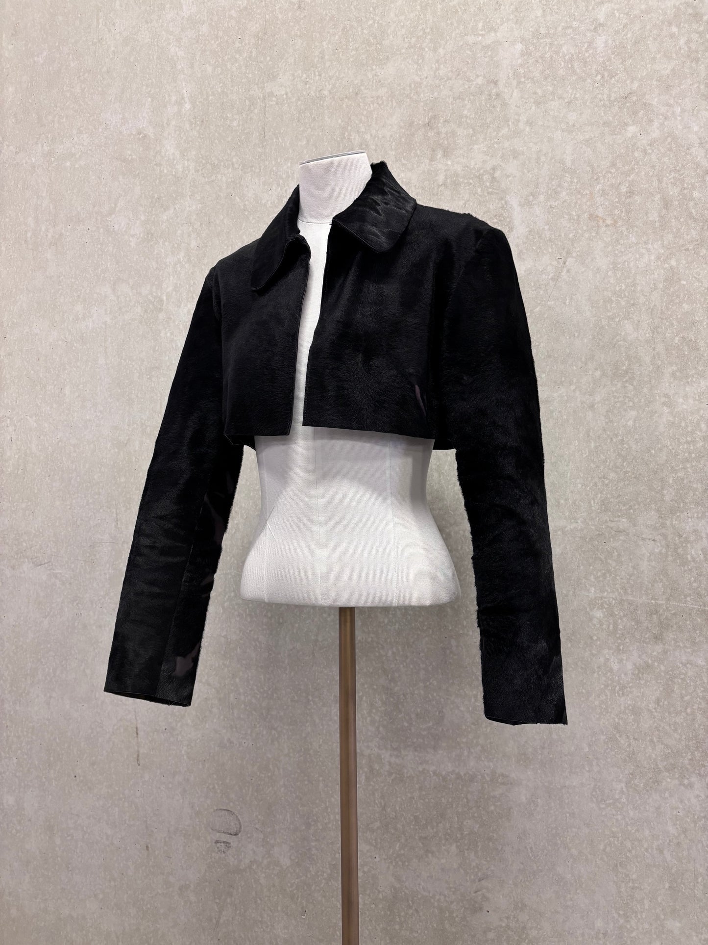 Cropped ponyhair jacket vintage