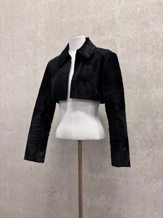 Cropped ponyhair jacket vintage