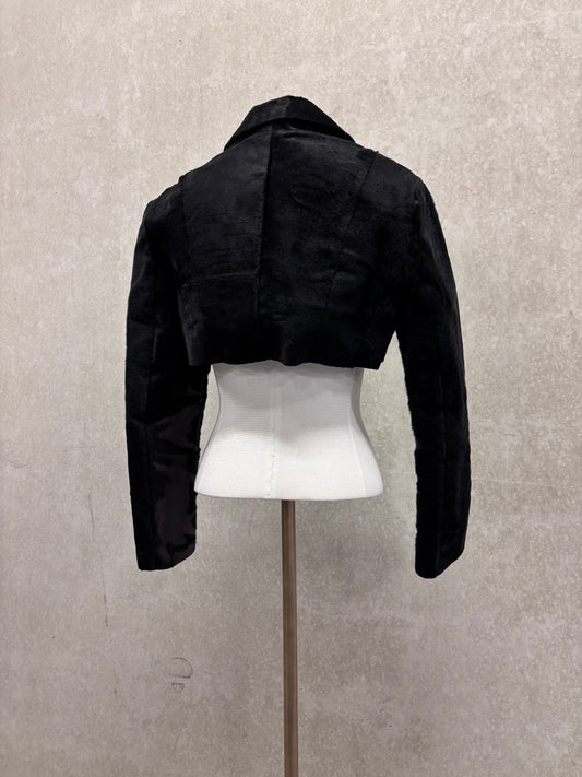 Cropped ponyhair jacket vintage
