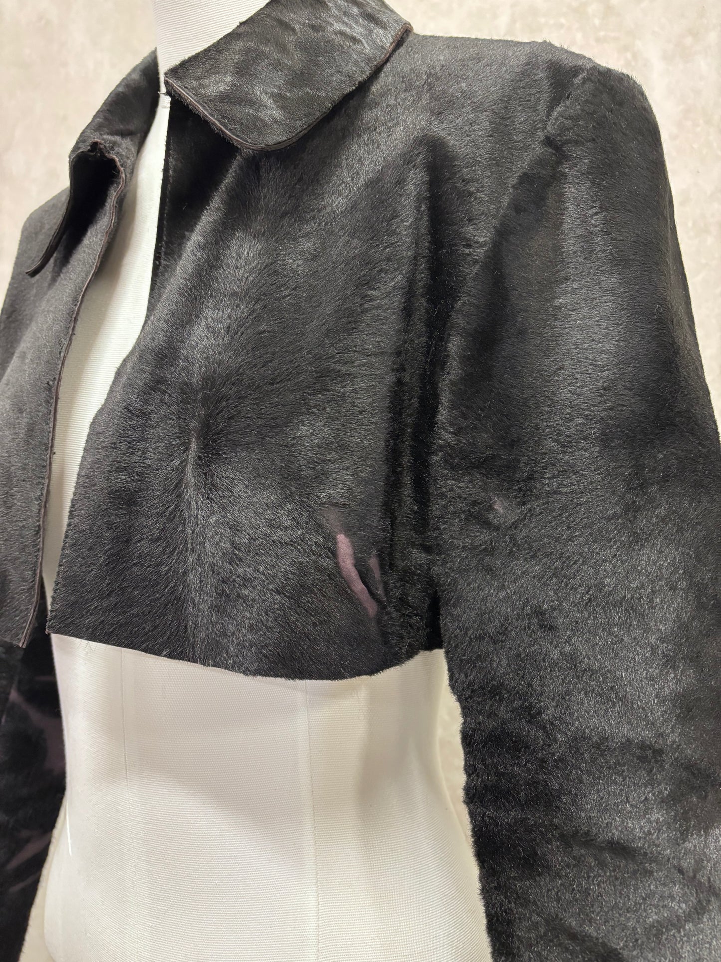 Cropped ponyhair jacket vintage
