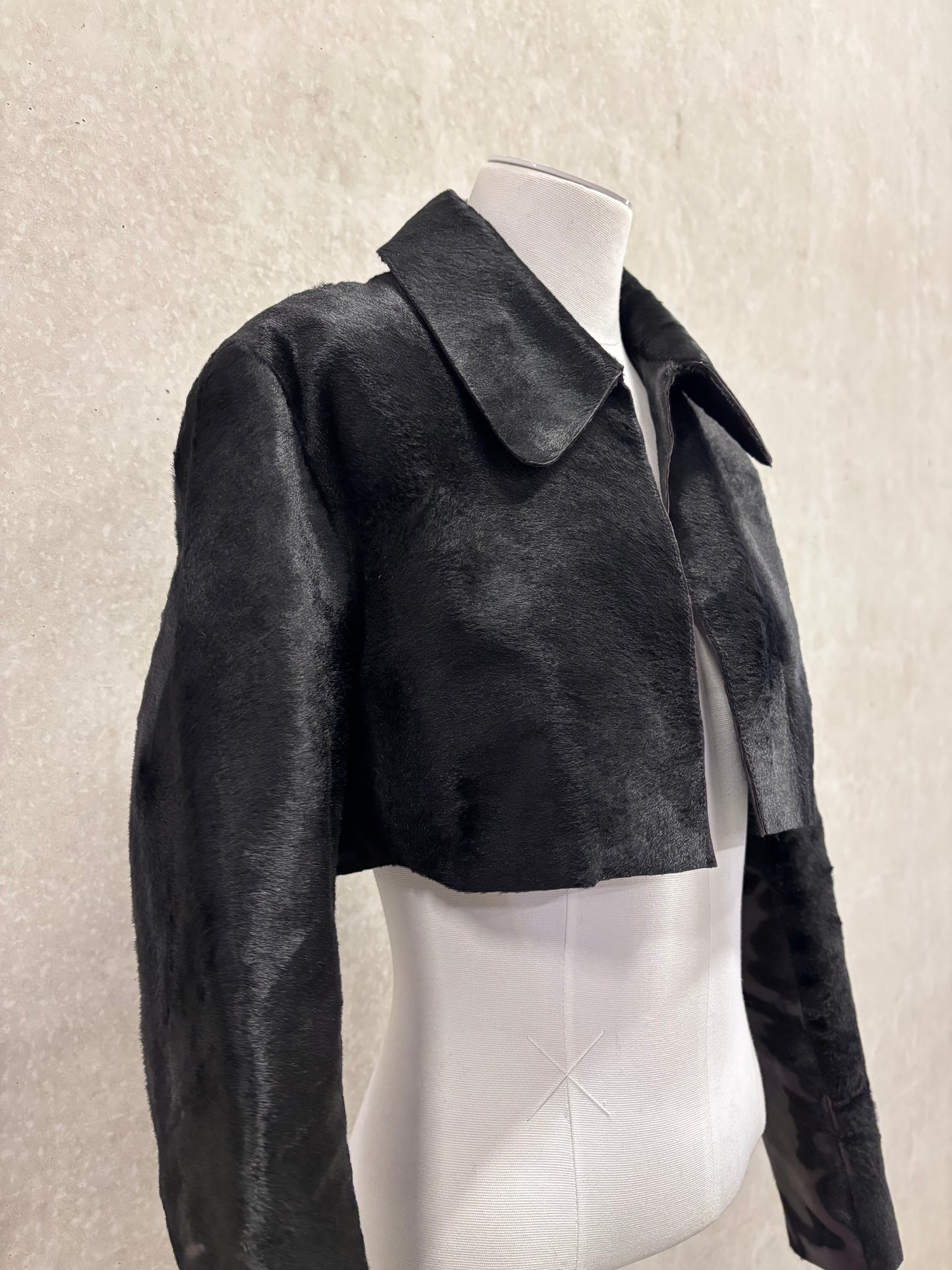 Cropped ponyhair jacket vintage