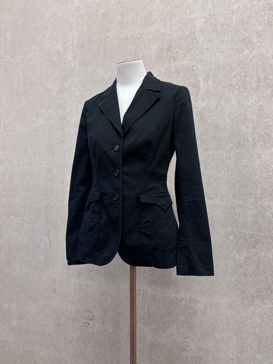 Prada 90's/00's blazer dark navy blue