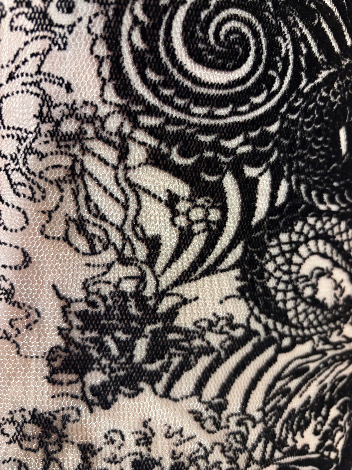 Jean Paul Gaultier 90's mesh tattoo dress