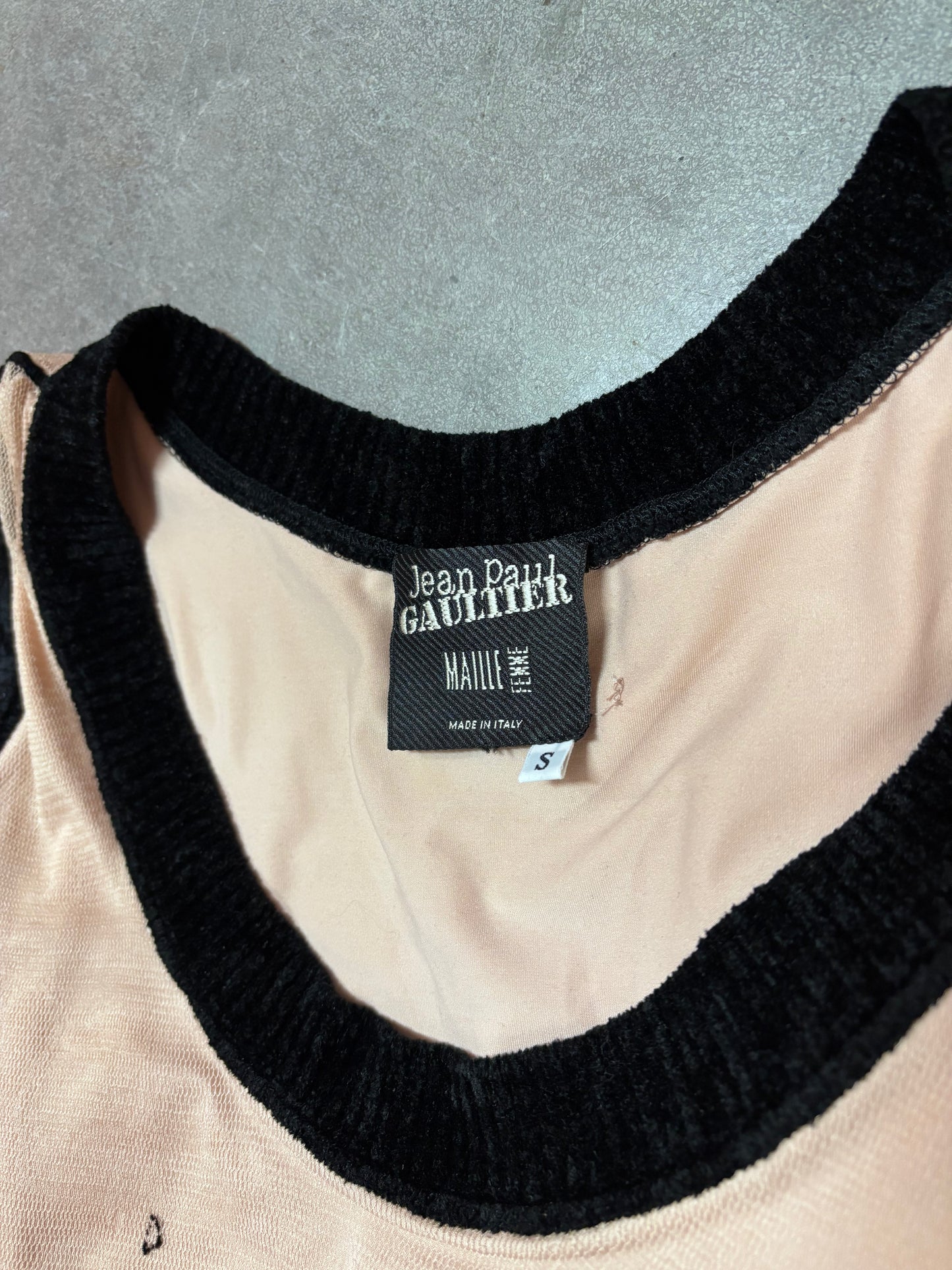 Jean Paul Gaultier 90's mesh tattoo dress