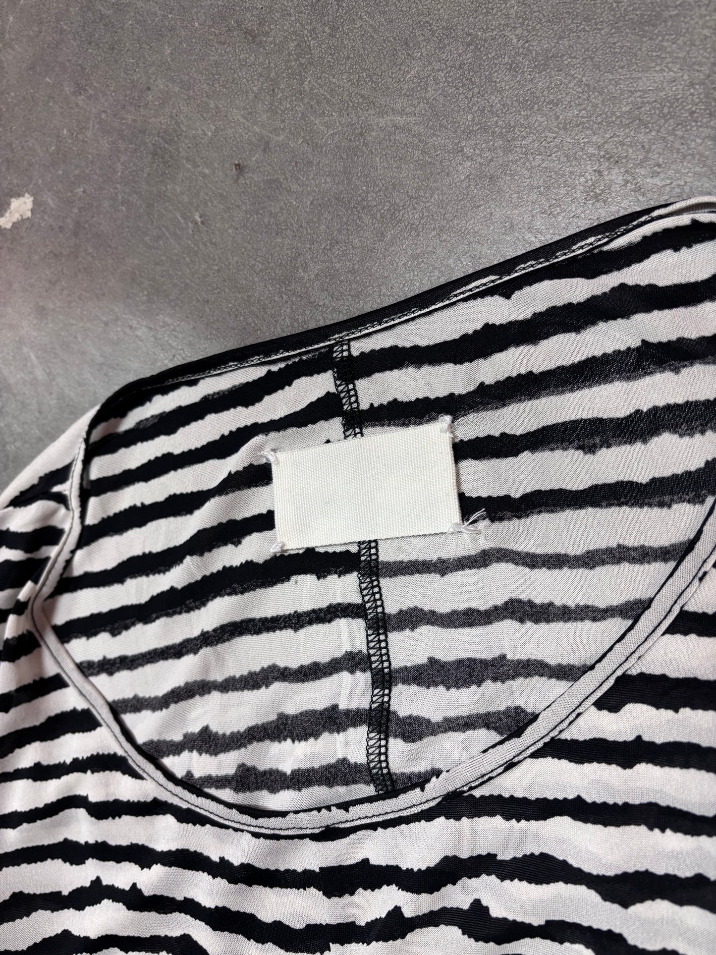 Maison Martin Margiela S/S 2008 white label abstract print top