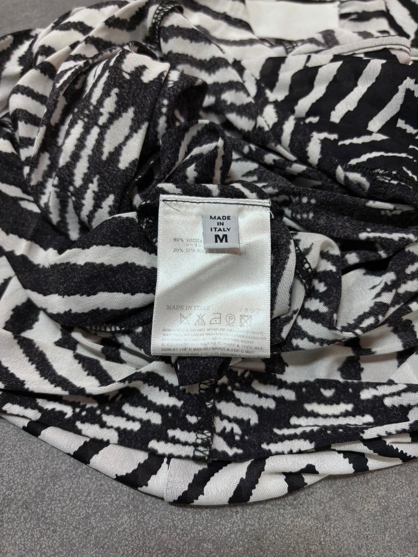 Maison Martin Margiela S/S 2008 white label abstract print top