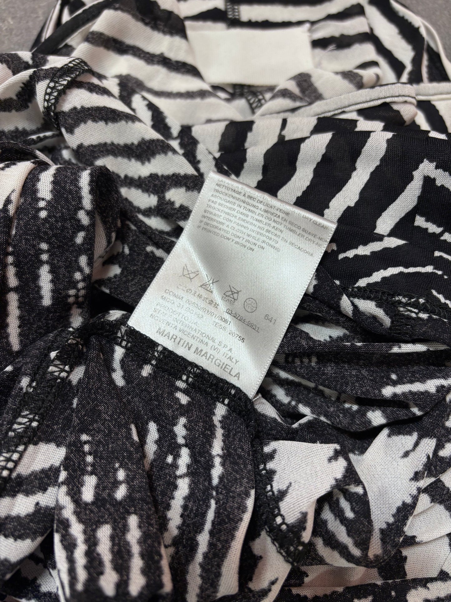 Maison Martin Margiela S/S 2008 white label abstract print top