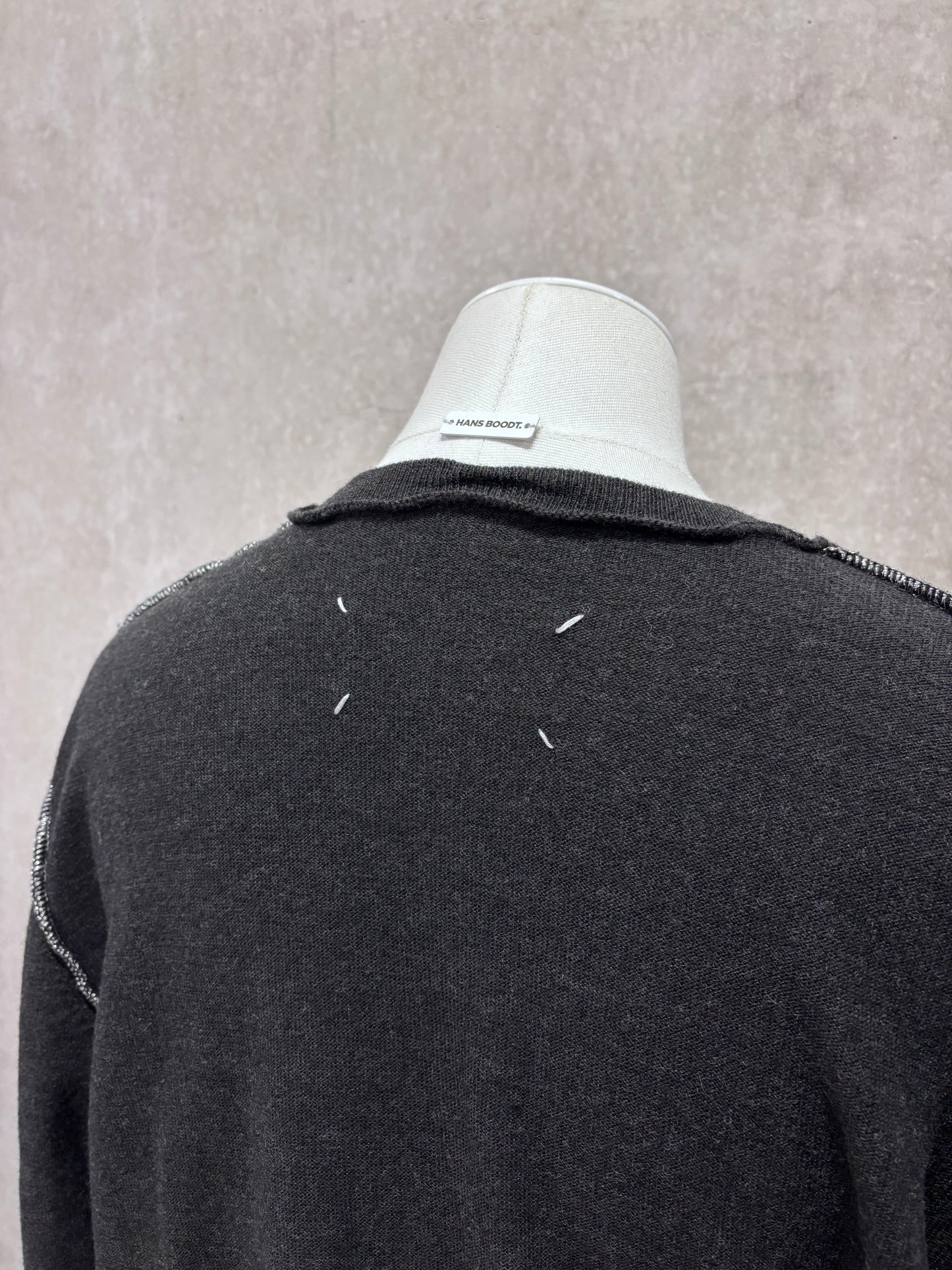 Maison Martin Margiela 90's white label inside-out cardigan