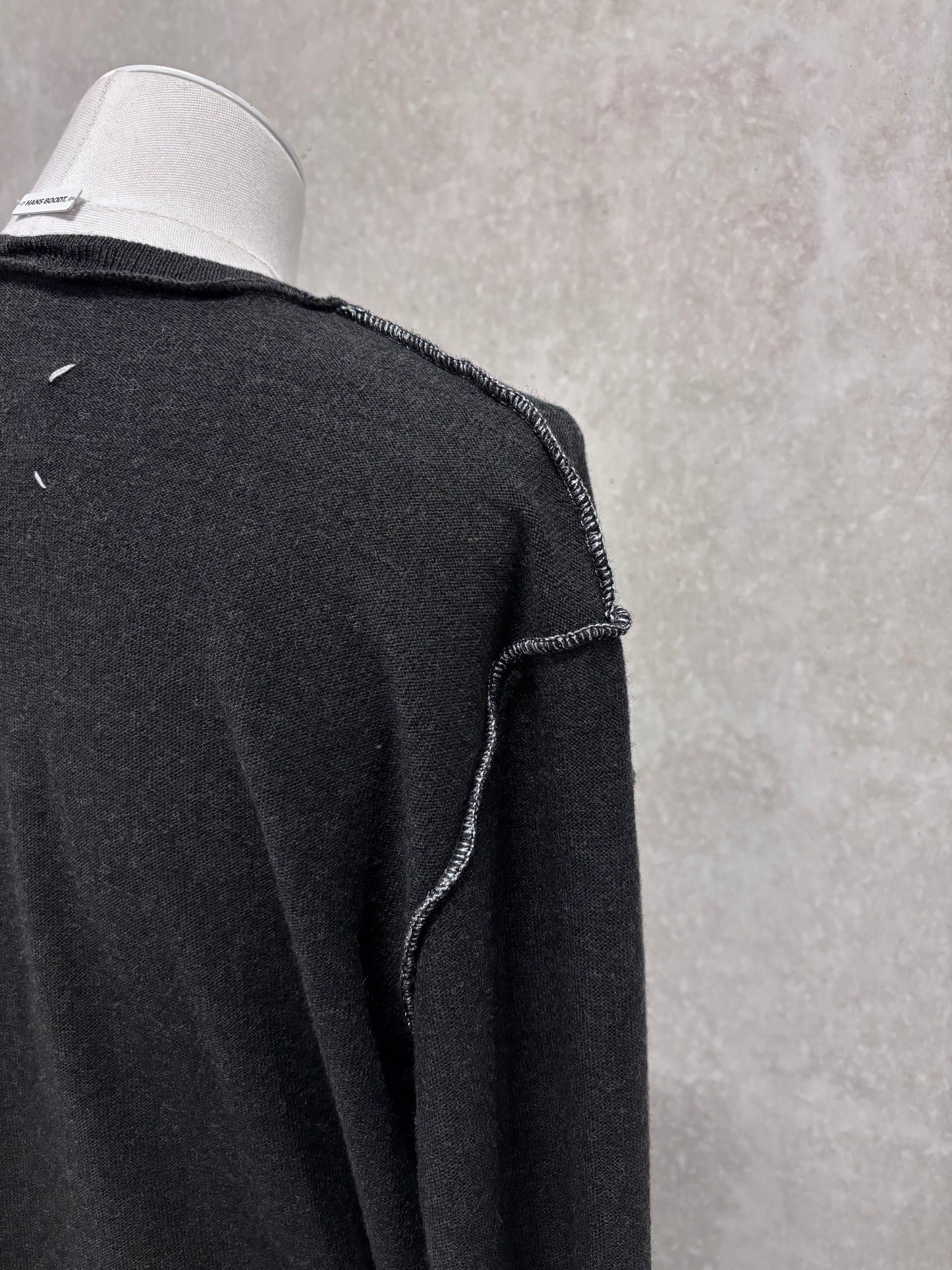Maison Martin Margiela 90's white label inside-out cardigan