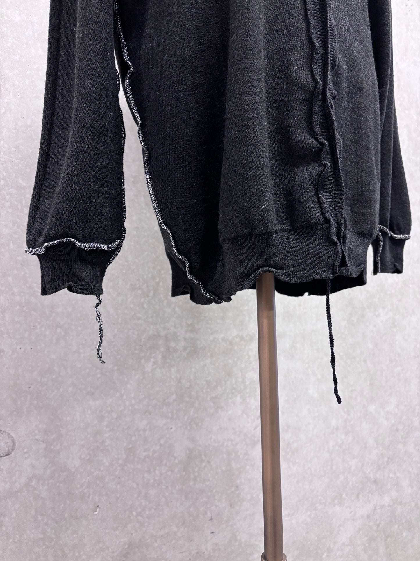 Maison Martin Margiela 90's white label inside-out cardigan