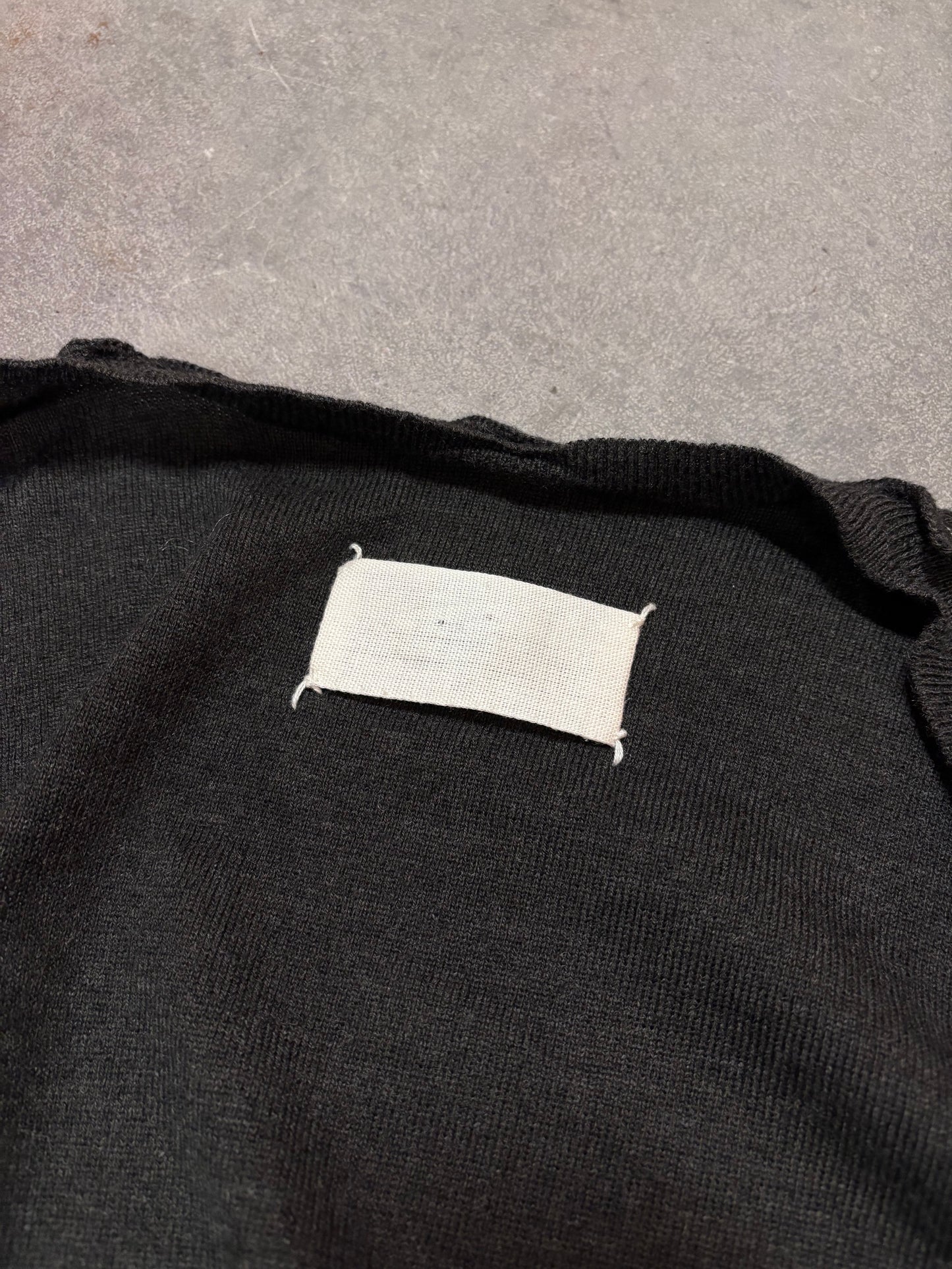 Maison Martin Margiela 90's white label inside-out cardigan