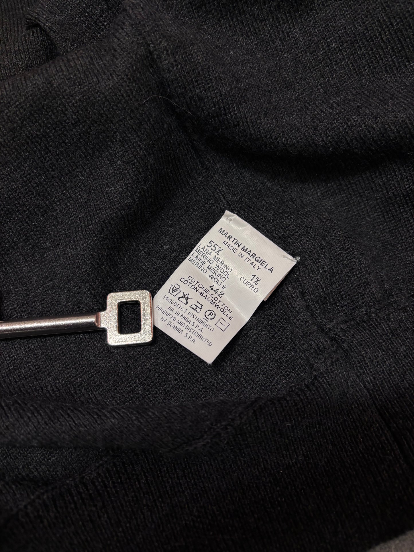 Maison Martin Margiela 90's white label inside-out cardigan