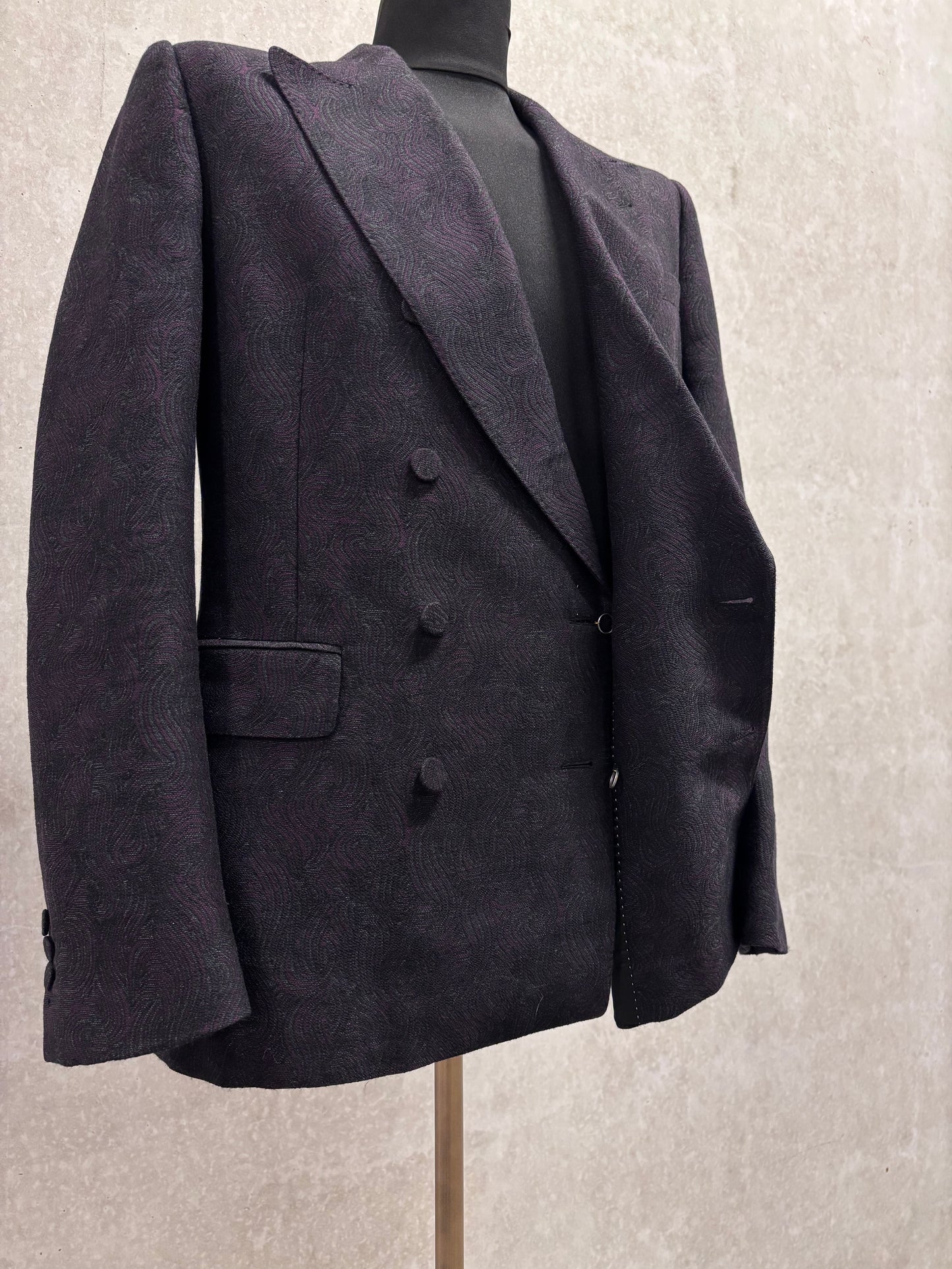 Dries van Noten floral motif double breasted blazer