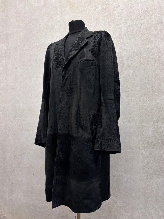 Ann Demeulemeester F/W 2002 raw hide coat
