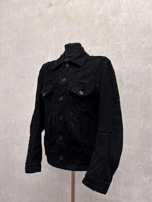 Ann Demeulemeester F/W 2000 burnt suede jacket